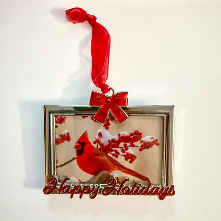 RED CARDINAL HAPPY HOLIDAYS