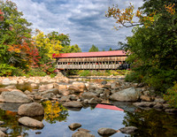 ALBANY COVERED BRIDGE OVER SWIFT RIVER IN NEW HAMPSHIER-