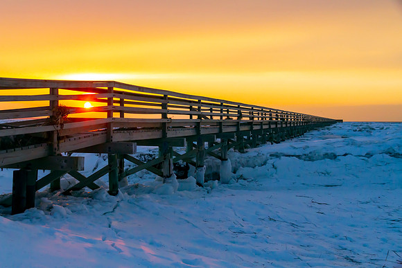 Grays Beach after Snow