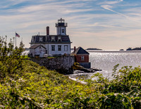 Rose Island Lighthouse From Shore Line