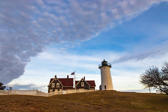 Nobska Lighthouse in Falmouth, MA on Cape Cod